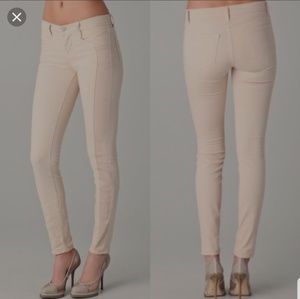 J BRAND Kinsey Empress Nude Panelled Skinny Jeans